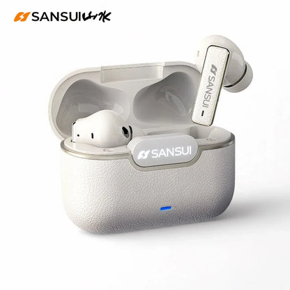 Sansui ANC Bluetooth TWS Earbuds – True Wireless Earphones with -52dB Active Noise Cancelling, Bluetooth 5.4, 6 Mics & HD Calls