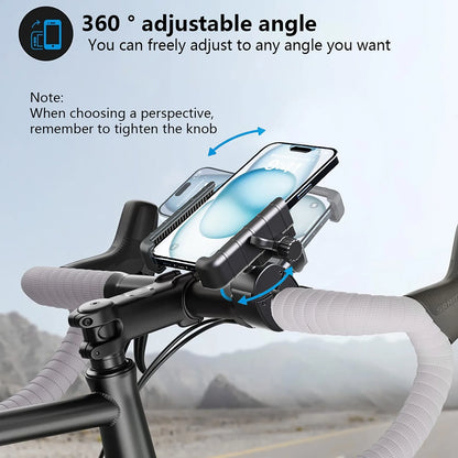Universal Anti-Slip Bicycle & Motorcycle Phone Holder – Multiuse Sports Camera and Rearview Mirror Mount Stand