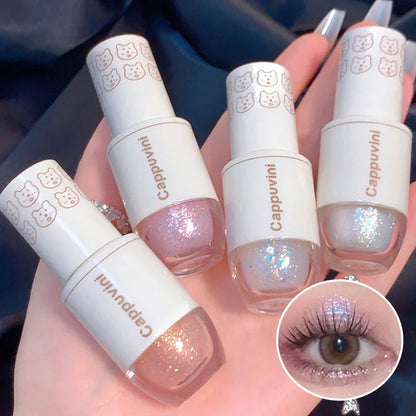 Cappuvini Star Dots Liquid Eye Shadow, Pearlescent High Gloss, Fine Flashing for Easy Application, Dazzling Liquid Eye Shadow