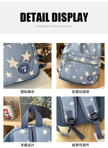 Star Laptop Backpack 17 Inch | Cute Travel & College Bag for Women, Men, Students, Back to School Bookbag