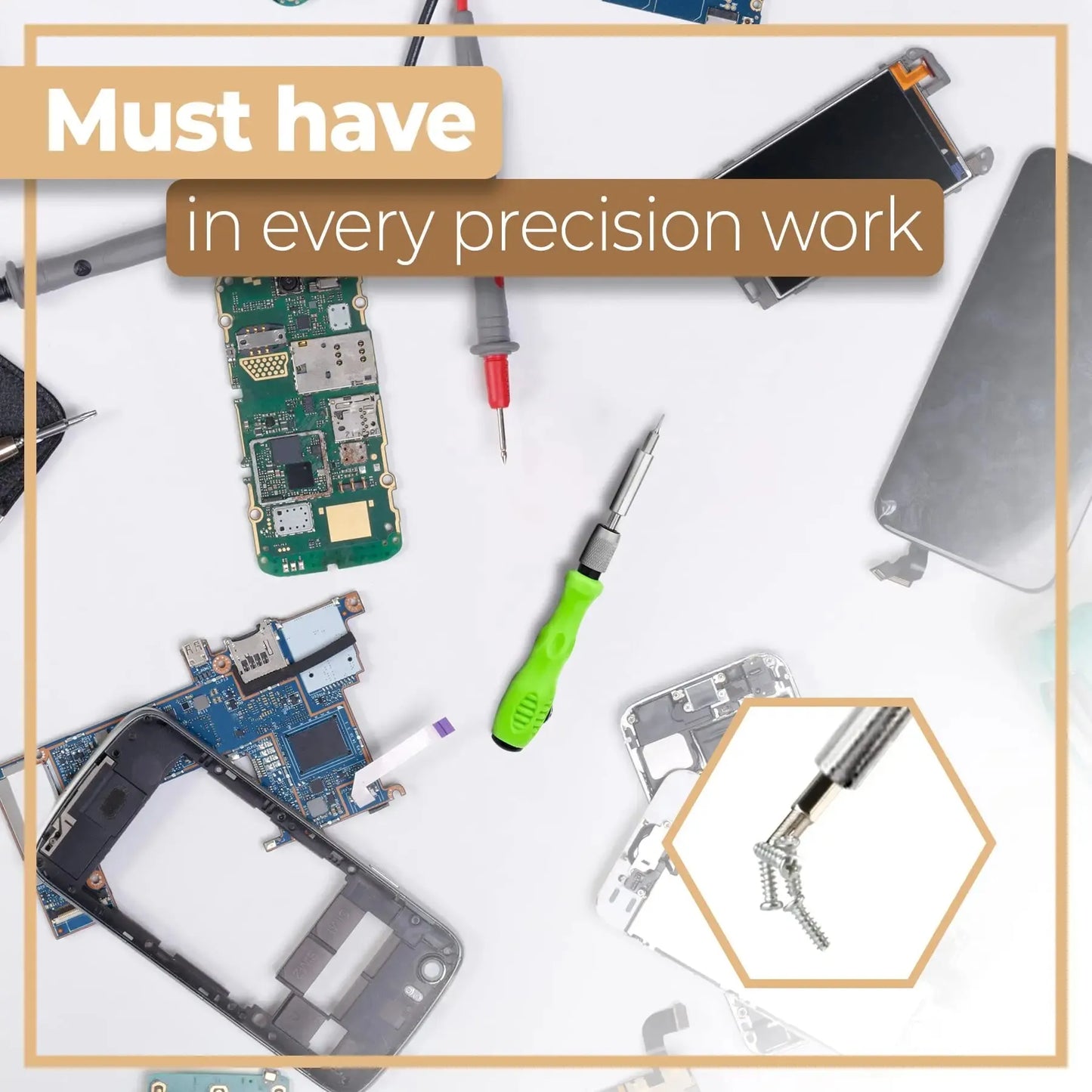 Mini 32-in-1 Precision Screwdriver Set – Magnetic Phillips Bits, Multifunctional Hand Tool Kit for Phone, Watch, Glasses & PC Repair