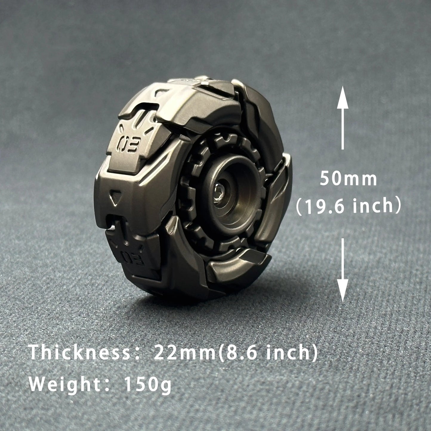 EDC Open Armor Magnetic Fidget Slider – Spinning Top Stress Relief Toy for Adults