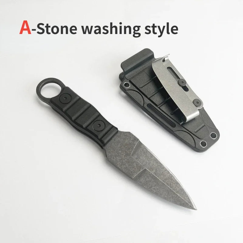 Outdoor Survival Knife - High Hardness EDC Camping Utility Knife with K Sheath