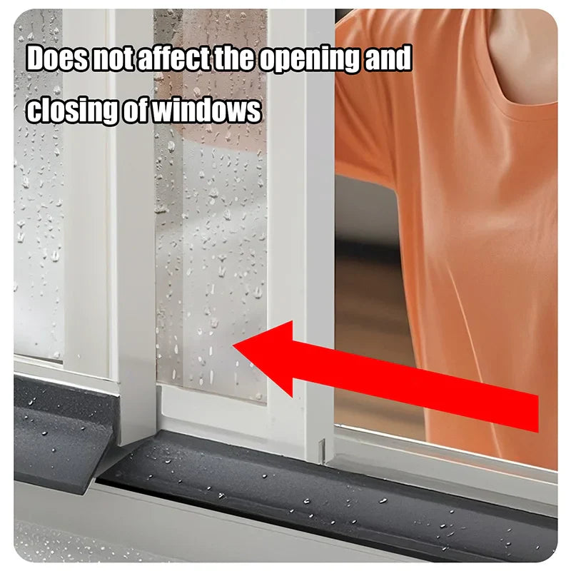Aluminum Alloy Window Water Blocking Bar – Rain Flashing Board & Waterproof Sealing Strip for Home Windows