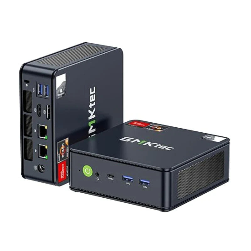 GMKtec M6 Mini PC – AMD R5 6600H 6-Core, 16GB DDR5, 512GB PCIe SSD, WiFi 6, BT5.2 Desktop Computer