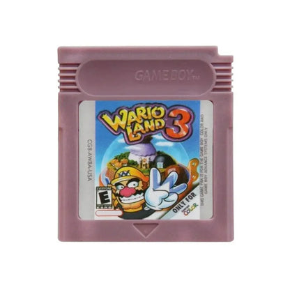 GBC 16-Bit Game Cartridge - Wario Land, Donkey Kong & Yoshi Compatible Game Card for GBC/GBA Consoles