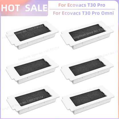 Replacement Parts for Ecovacs T30 Pro Omni & YEEDI M12 Ultra Plus – Main Roller, Side Brush, Filter, Dust Bag, Mop Cloth