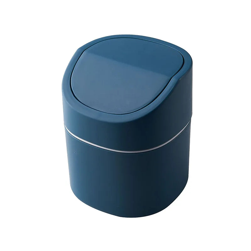 Mini Desktop Trash Can - Compact Plastic Waste Bin for Office, Bathroom & Home