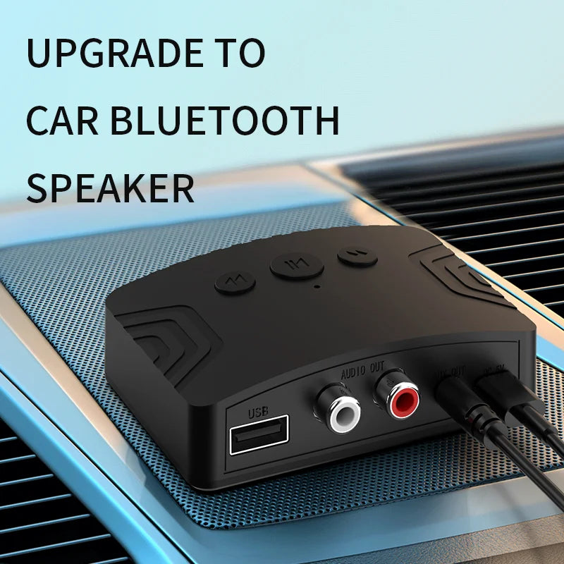 Bluetooth 5.3 Audio Receiver – 3.5mm AUX, RCA & USB Wireless Music Adapter for Car & Speaker