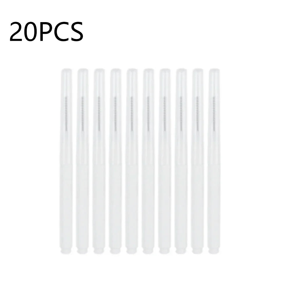 10/20/50PCS Mini Eyebrow & Lash Brushes – Disposable Bendable Brow Perm & Micro Eyelash Applicator Tools