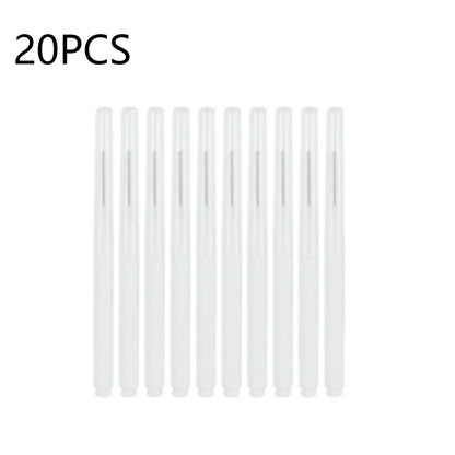 10/20/50PCS Mini Eyebrow & Lash Brushes – Disposable Bendable Brow Perm & Micro Eyelash Applicator Tools