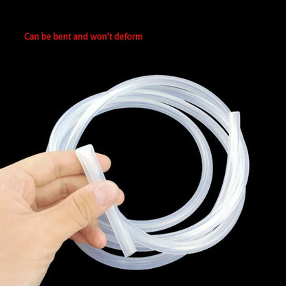 Silicon Aquarium Oxygen Pump Hose - 4x6mm, 1m/3m/5m/10m, Food Grade Tube for Fish Tank & Pond