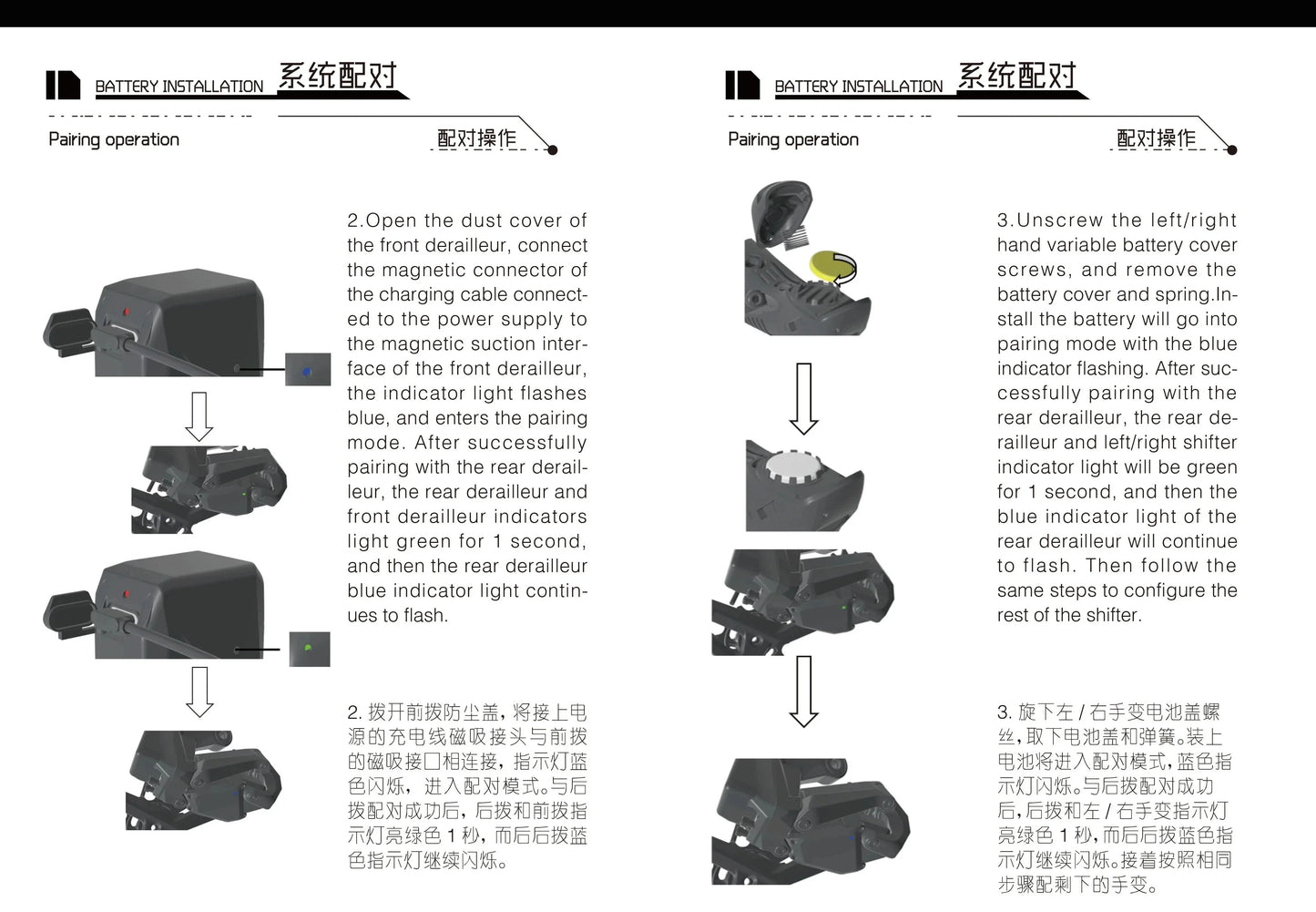 WHEELTOP EDS TX Wireless Electronic Road Bike Groupset — Carbon, Rim & Disc Brake Compatible, Shifters with Front & Rear Derailleur
