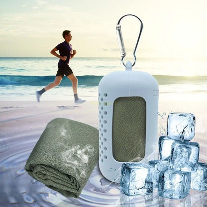 Outdoor Microfiber Cooling Ice Towel - Quick-Drying, Cold Sports Towel for Fitness, Camping, and Sports Activities