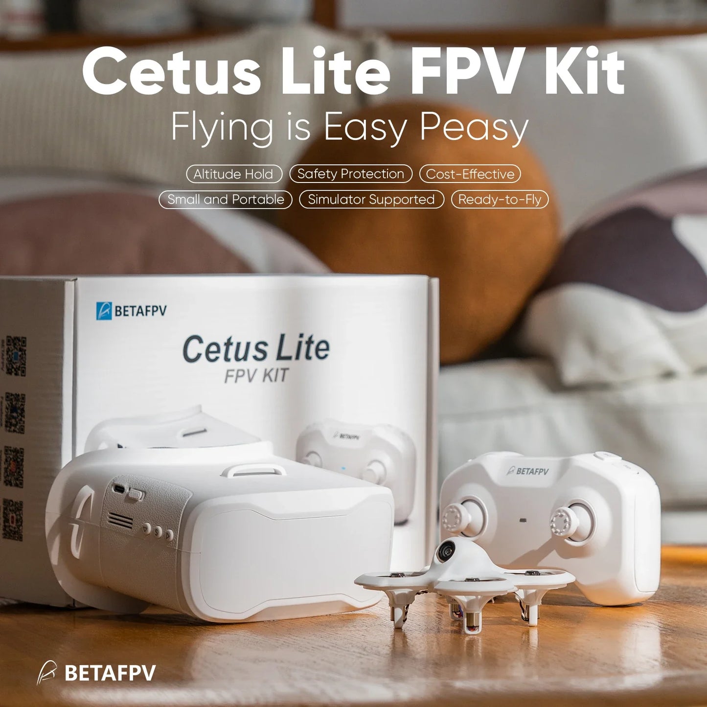 BETAFPV Cetus Lite FPV Drone Kit — RC Quadcopter for Beginners & Hobbyists
