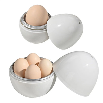 Microwave Egg Cooker - Boiled Egg Steamer with Lid for Quick Hard & Soft Boiled Eggs Kitchen Cooking Gadget
