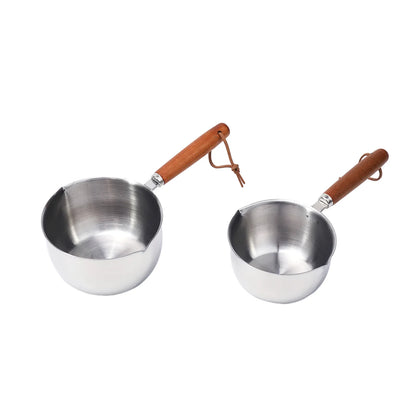 Stainless Steel Saucepan – Hot Oil & Milk Pan for Boiling, Melting & Kitchen Cooking