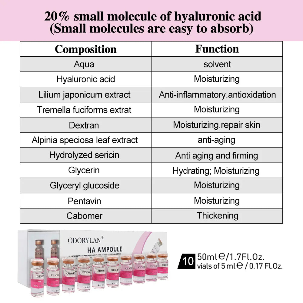 Hyaluronic Acid Face Serum – Hydrating, Moisturizing & Anti-Aging Skin Repair Essence
