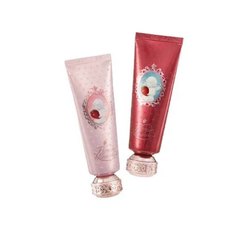 Flower Knows Strawberry Cupid Scented Hand Cream – Moisturizing & Nourishing Whitening Skin Care Lotion for Women 50ml