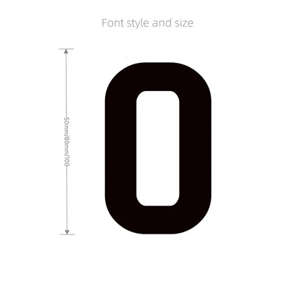 3D Mirror Acrylic Alphabet Wall Stickers – Black English Letters & Numbers for Personalized Door & Room Decor