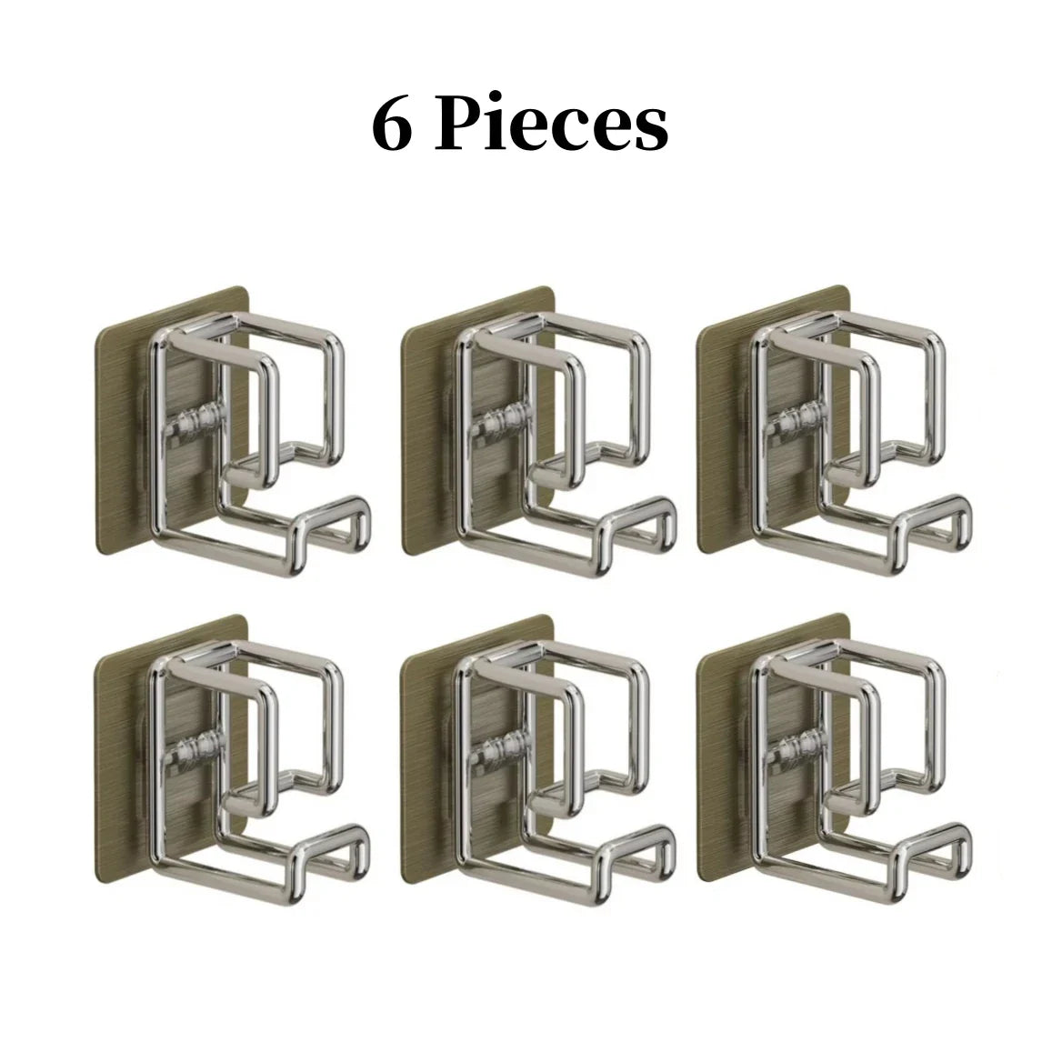 1/2/4/6PCS Stainless Steel Washbasin Hooks — Multifunction Punch-Free Kitchen & Bathroom Rack, Towel & Basin Storage Holder