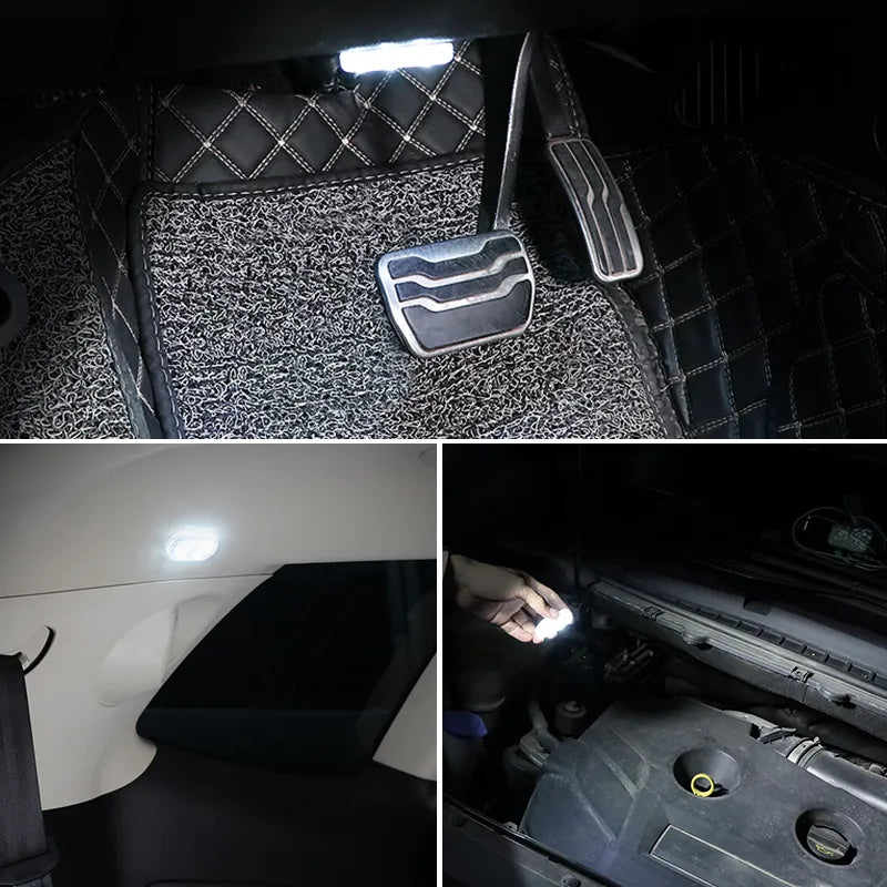 BLALION Car LED Touch Lights - Wireless Interior Light with Magnetic Attachment - USB Rechargeable Roof Ceiling Lamp for Reading and Auto Door Lighting