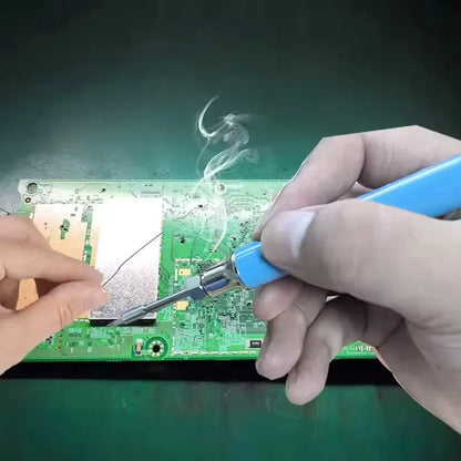 3-10pcs Brass Knuckles Portable Electric Soldering Iron — 1100mAh Battery, 1.8V-4.2V LCD Display, Type-C 510 Compatible