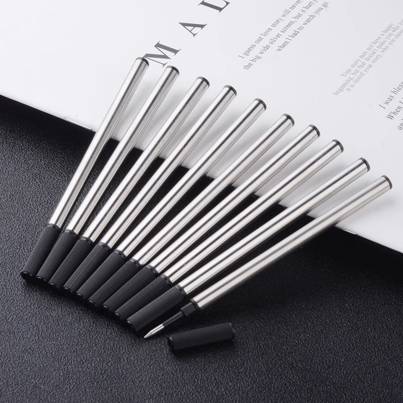 High-Quality Stainless Steel Ballpoint Pen – Business Signing Pen with Replaceable Refill for Office & School