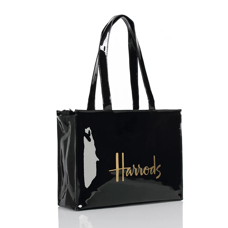 Simple Stylish PVC Reusable Shopping Bag – Luxury Eco-Friendly Waterproof Tote for Summer Beach