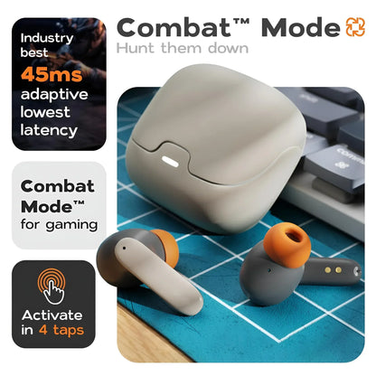TWS Bluetooth 5.4 Wireless Earphones with Dual Mic & ENC Noise Cancelling – Ultra-Low Latency In-Ear Headphones