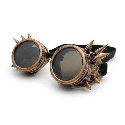 Motorcycle Retro Steampunk Sunglasses – Gothic Driver Protective Glasses for Costume & Dress-Up