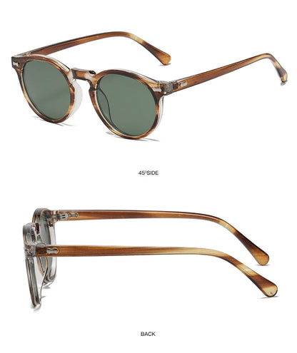 Retro Polarized Sunglasses — Small Round Vintage Shades for Men & Women
