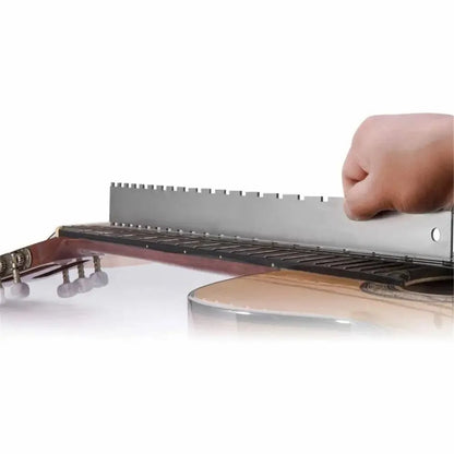 Miwayer Guitar Neck Notched Straight Edge — Luthier Tool with String Action Ruler Gauge for Gibson & Fender Electric Guitars