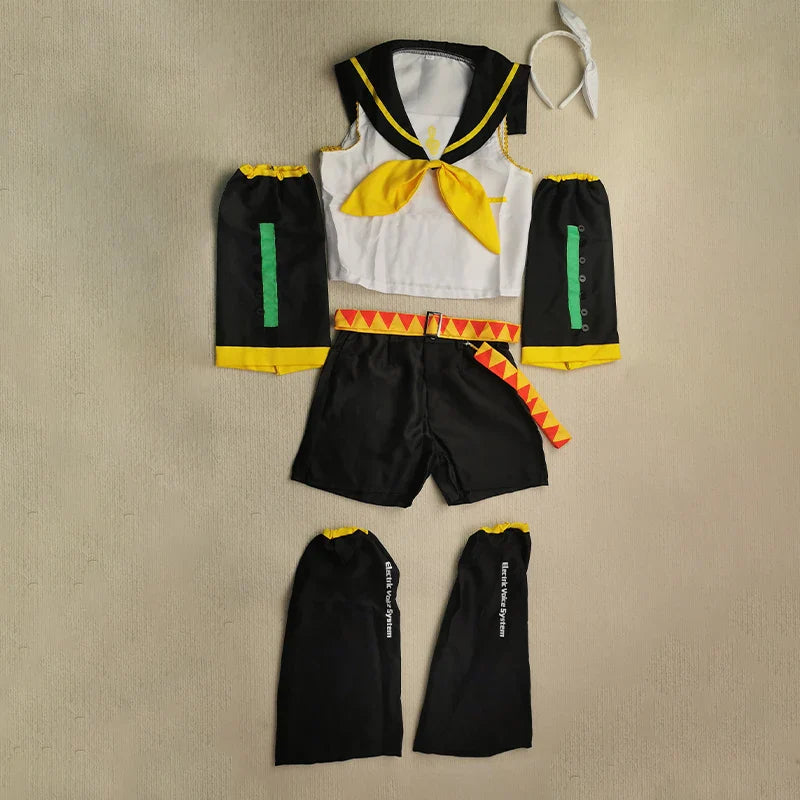 Anime Rin & Len Cosplay Costume — Kagamine JK Uniform for Halloween, Comic Con & Cosplay Outfits
