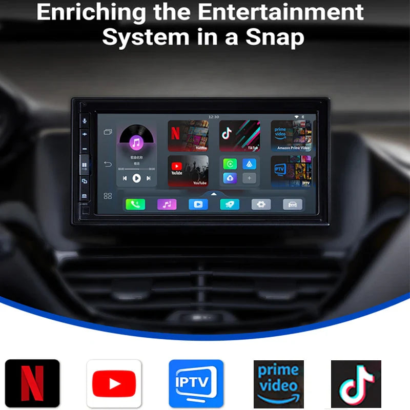 OTTOCAST Play2Video Pro Wireless CarPlay & Android Auto Adapter – YouTube, Netflix, IPTV for Kia & Toyota