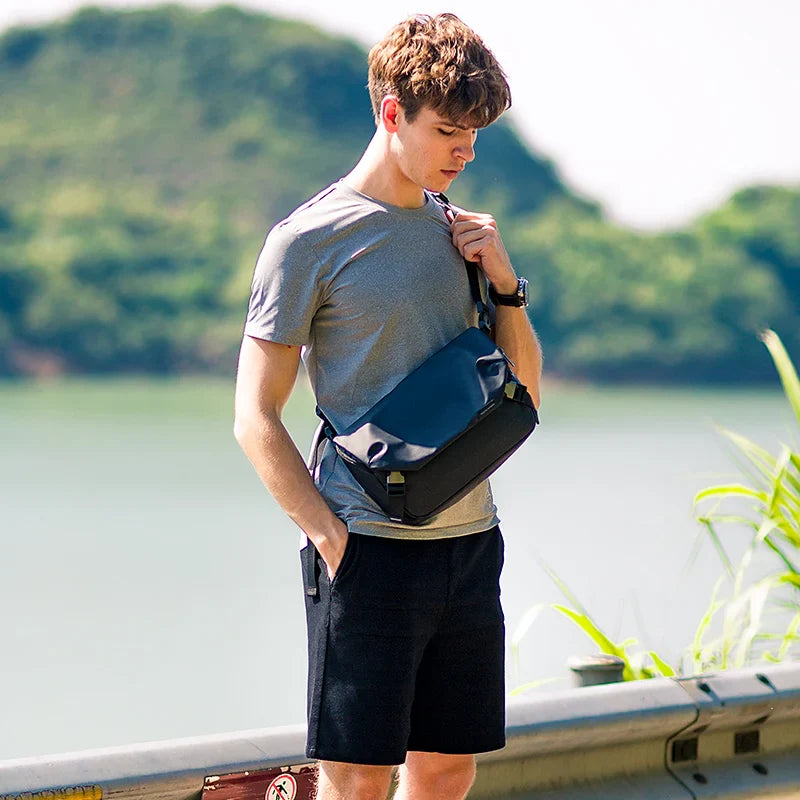 MARK RYDEN Water-Repellent Messenger Bag for Men - Shoulder Crossbody Bag Fits 11-inch iPad
