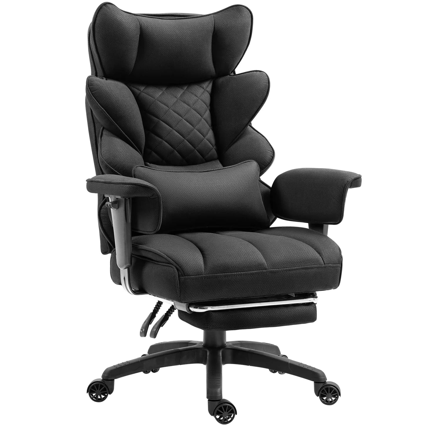 Dowinx Big & Tall Office Chair – High Back Computer Gaming Chair with Pocket Spring Cushion, Lumbar Support & Armrests