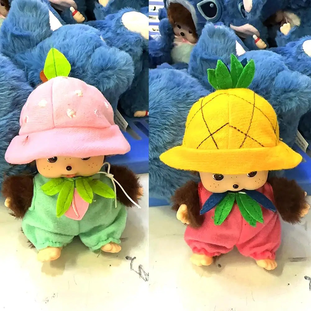 Fruit Adventure Strawberry Plush Doll – Cute PP Cotton Monchichi-Style Toy Bag Pendant Gift 15cm