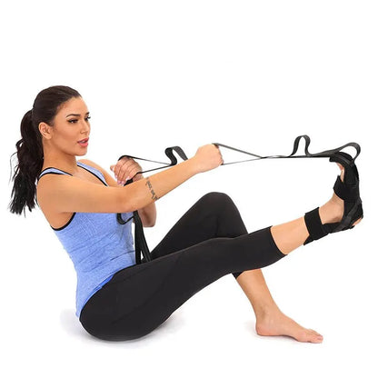 Soft Yoga Ligament Stretching Belt | Three Colors Stretch Strap for Leg and Hamstring Pain Relief