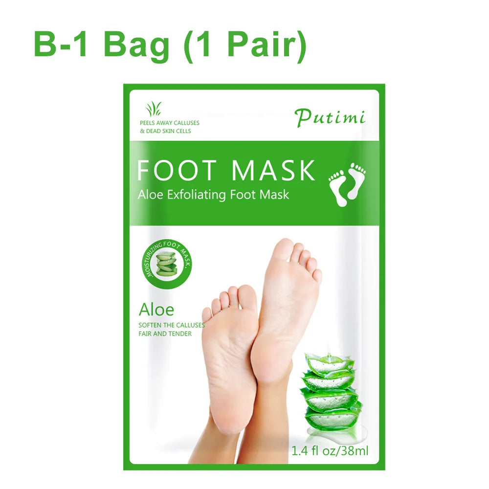 Exfoliating Foot Mask & Pedicure Socks – Dead Skin Removal, Whitening Foot Care, Foot Spa Scrub & Skin Refreshment