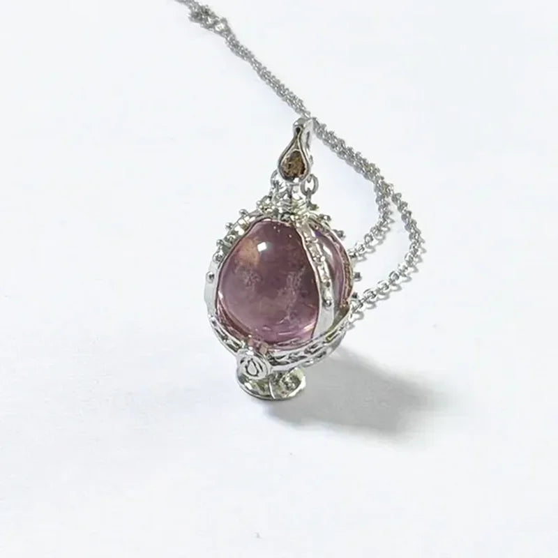 Puella Magi Madoka Magica Cosplay Necklace – Kaname Madoka & Akemi Homura Soul Gem Crystal Pendant Choker Jewelry