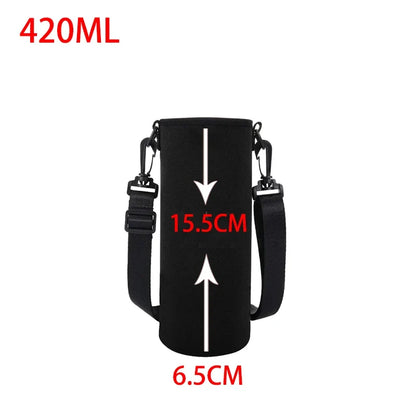 Portable Insulated Water Bottle Holder Bag - Neoprene Thermos Cup Pouch with Adjustable Strap 750ML/1000ML/1500ML
