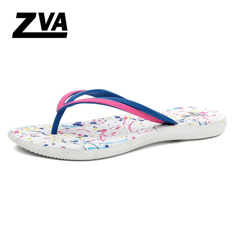 Women’s Pink Waterproof Flip Flops - Thick Sole Non-Slip Bathroom Sandals