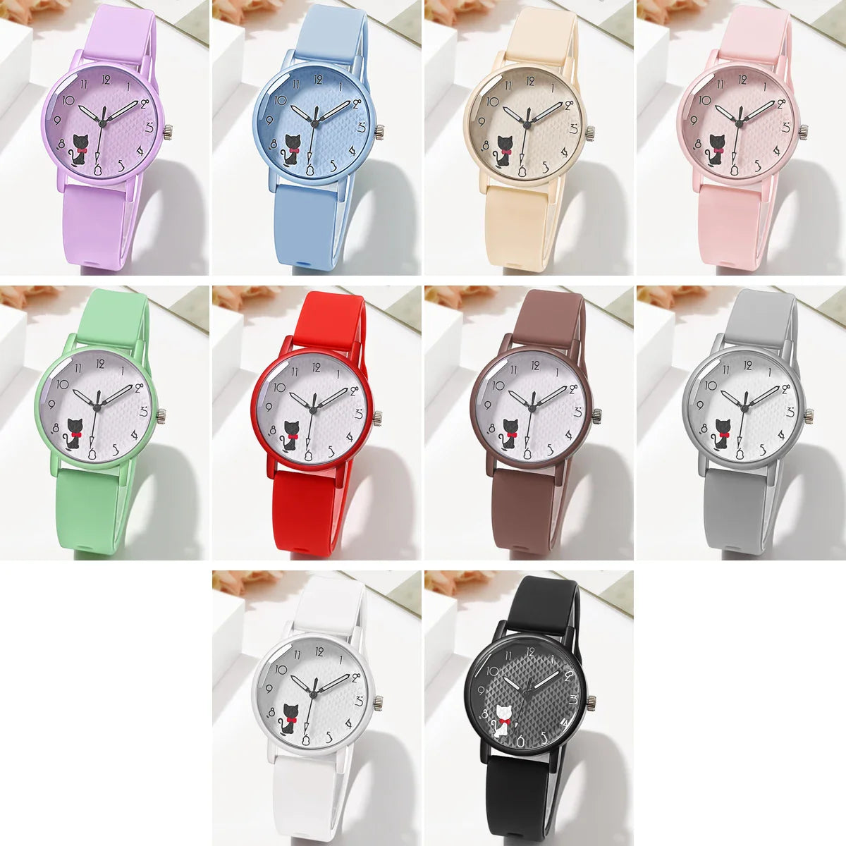 Women’s Casual Quartz Watch – Silicone Strap Wristwatch Gift for Ladies