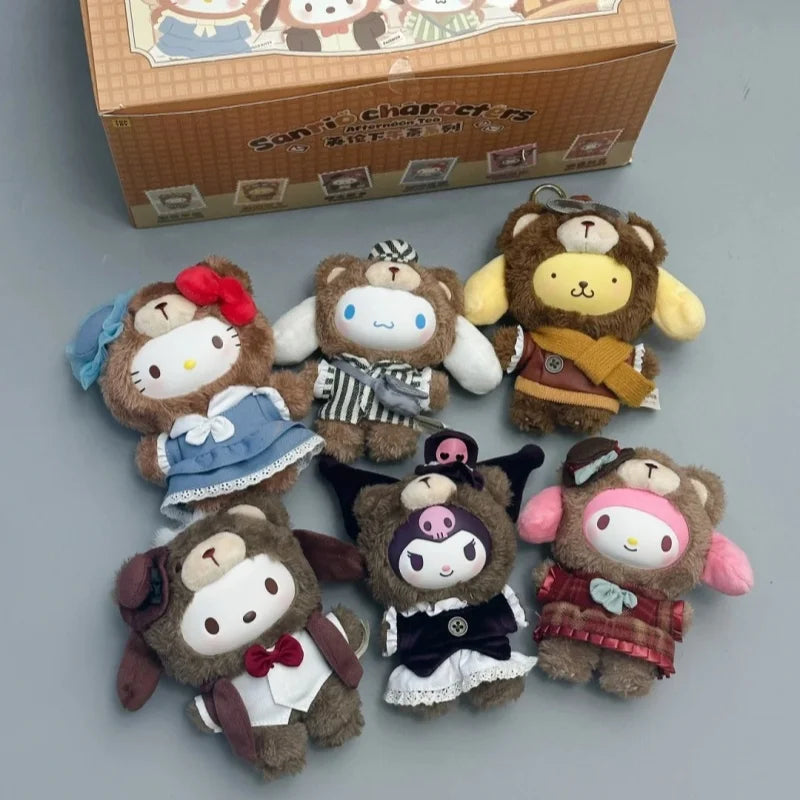 Sanrio British Afternoon Tea Blind Box — V1 V2 V3 Vinyl Doll Pendant, Handmade Decorative Gift Mystery Box
