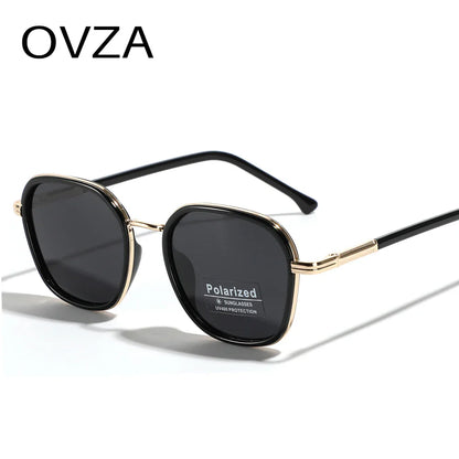 OVZA TR90 Polarized Sunglasses – Fashion Square Frame Driving Glasses for Men & Women S2074