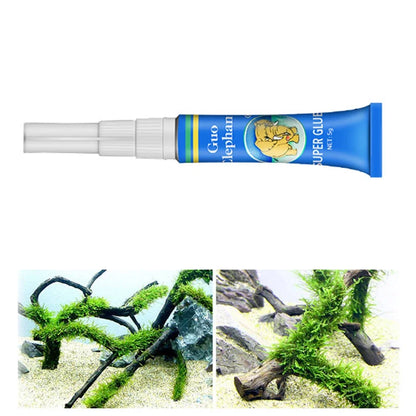 Fish Tank Moss Glue – Aquatic Water Grass Stick, Driftwood Fixing Gel for Aquarium Plants & Landscaping