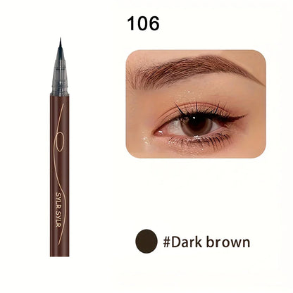 Ultra-Fine Waterproof Eyebrow Pencil & Sweat-Proof Liquid Eyeliner – Professional Dual-Purpose Durable Makeup Tool