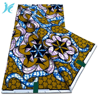 African Real Wax Print Fabric - 100% Cotton Ankara Sewing Material Wholesale Quality