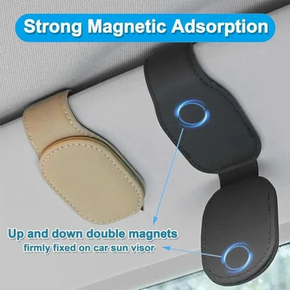 Universal Car Sun Visor Organizer Clip – Sunglasses Holder, Card & Pen Storage Auto Accessory